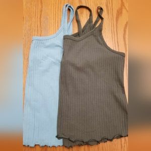 Two Old Navy Ribbed Tanks